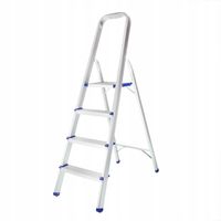 DRABINA 4 STOPNIOWA DOMOWA ALUMINIOWA SKŁADANA 150kg