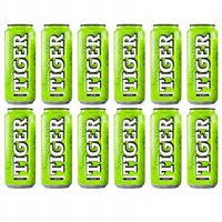 Gazowany napój owocowy Tiger Juicy Line o smaku kaktusa z kofeiną 12x500 ml