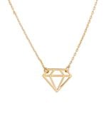 celebrytka z zawieszką diament (c14243au)