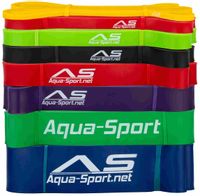 AQUA-SPORT ZESTAW 8 GUM POWERSTRECH SUPERBAND 2080mm RESISTANCE 3-289kg