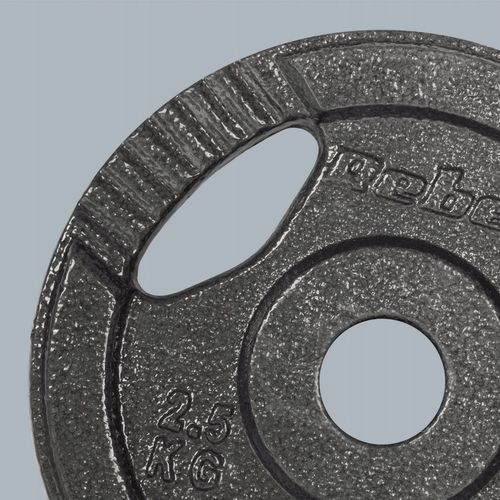 Obciążenie żeliwne zestaw 4x2.5kg 10kg otwór 31mm talerz z uchwytami REBEL na Arena.pl