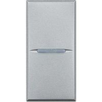 AXOLUTE - Łącznik schodowy 10AX (zaciski śrubowe) 1 moduł AXIAL aluminium Bticino HC4003N