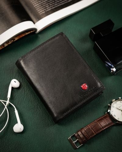 elegancki portfel męski ze skóry naturalnej - peterson na Arena.pl