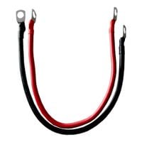 KABLE DO AKUMULATORÓW 10MM2 M8 30CM MIEDŹ CYNOWANA IP67