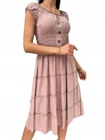 Sukienka hiszpanka damska letnia gładka midi