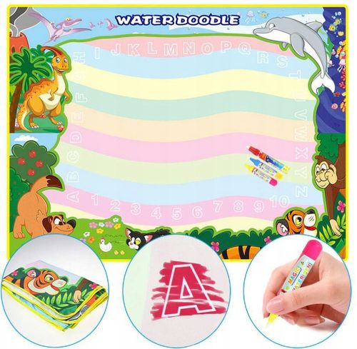 DUŻA MATA WODNA DO MALOWANIA WODĄ PIECZĄTKI 120x90 na Arena.pl