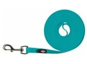 Długa smycz dla psa do treningu i tropienia - Trixie M-XL 5m/17mm błękitna