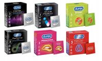 DUREX Zestaw Mix 18szt Prezerwatyw Stymulacja Wypustki 6 Rodzajów