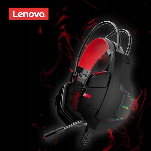 Słuchawki GAMINGOWE LED RGB komputerowe dla graczy nauszne z mikrofonem USB zdjęcie 10