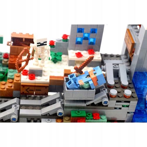 KLOCKI Minecraft GÓRSKA JASKINIA KOPALNIA na Arena.pl