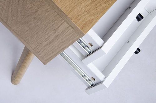 Szafka MALMO - dąb, biały na Arena.pl