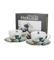 FILIŻANKI ZE SPODKIEM DUO WIELKA FALA HOKUSAI 250 ML X 2 SZT