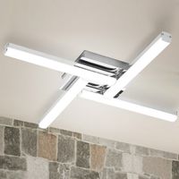 Plafon LAMPA sufitowa ANTONIA 5896 Rabalux kwadratowa OPRAWA do łazienki LED 24W 4000K listwy IP44 chrom