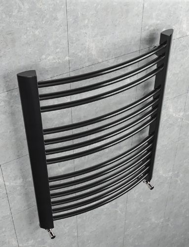 GRZEJNIK ŁAZIENKOWY CASUAL 720x570 CZARNY POŁYSK na Arena.pl