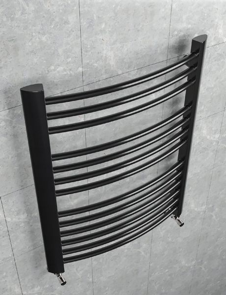 GRZEJNIK ŁAZIENKOWY CASUAL 720x570 CZARNY POŁYSK zdjęcie 5