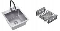 Zlewozmywak Quadron Luke 90 ZH4045BS_3323503BL Stalowy + bateria Maggie