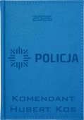 KALENDARZ A5 2026 dzienny TERMINARZ z grawerem DLA POLICJANTA TWÓJ NAPIS