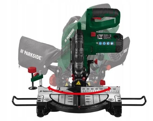 Pilarka ukosowa do drewna Z LASEREM do cięcia PARKSIDE PKS 1500 C4 na Arena.pl