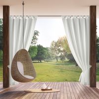 Zasłona ogrodowa wodoodporna na szelkach GARDEN 155X220 biała