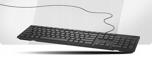 DELL PRO series| Cicha biurowa klawiatura USB 1,8m | CZARNA SLIM REGULOWANA na Arena.pl