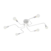 Lampa wisząca zwis żyrandol lampa na sufit biała LED E27