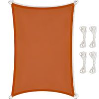 Żagiel zacieniacz markiza uv 3x6 czerwony ogrodowy przeciwsłoneczny premium