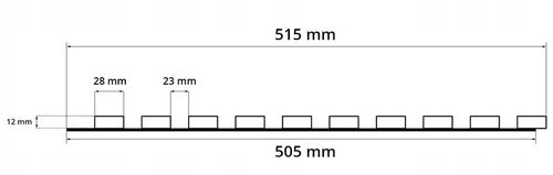 LAMELE NA PŁYCIE 51,5x275 CM ŚCIENNE PANELE AKUSTYCZNE DĄB NATURALNY WOTAN na Arena.pl