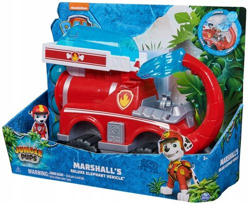 PSI PATROL POJAZD Z DŻUNGLI JUNGLE MARSHALL + FIGURKA CZERWONA DELUXE na Arena.pl