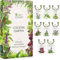 nasiona mieszanka ziół mix roślin zestaw 8 odmian