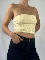 Hollister top damski żółty tuba rozmiar XL