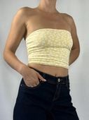 Hollister top damski żółty tuba rozmiar XL