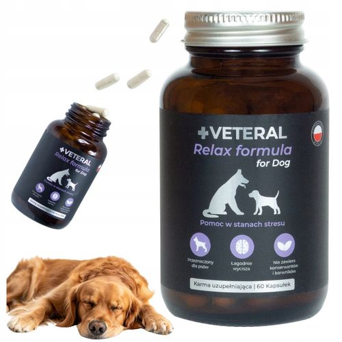 SUPLEMENT USPOKAJAJĄCY na STRES dla PSA Relax Formula Dog na Arena.pl