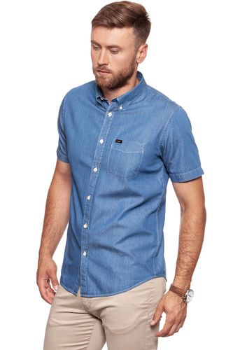 LEE BUTTON DOWN SS MEDIEVAL BLUE TALL L886JO13 L na Arena.pl