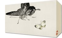 Obraz 30x20cm Butterflies, Kōno Bairei Japoński Vintage do Salonu