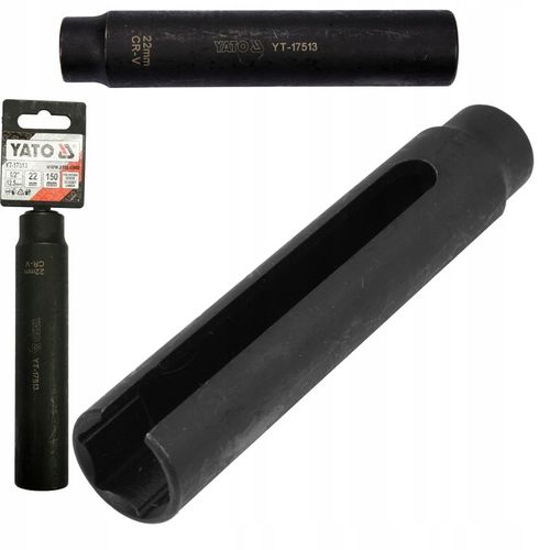 YATO KLUCZ DŁUGA NASADKA DO DEMONTAŻU SONDY LAMBDA 150MM 1/2 22MM YT-17513 na Arena.pl