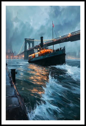 Plakat 53x81cm Stary Parowiec na Arena.pl