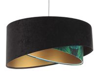 Lampa wisząca DARK ELEGANCE czarna/złota
