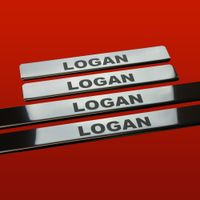 Listwa progowa DACIA LOGAN MK1 Stal nierdzewna 304 połysk 4szt