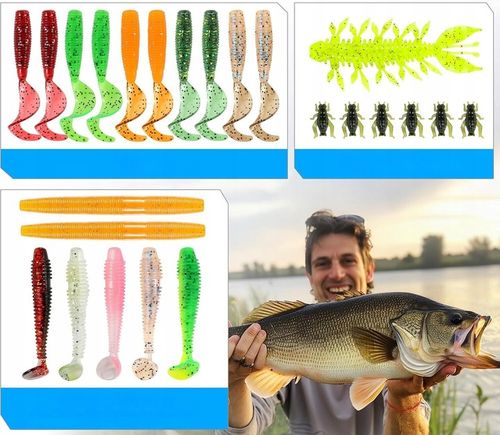 Skrzynka Wędkarska Zestaw Przynęt na Ryby Akcesoria Haczyk Spławik na Arena.pl