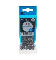 Śruba 4x16mm metryczny skok gwintu 20 szt. łeb kulisty fra