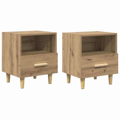 Szafka Nocna z szufladą 2 pcs dąb artisan 40 x 35 x 47.5 cm na Arena.pl