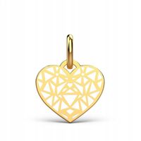 Złota Zawieszka Serce Ażurowe Próba 333