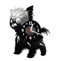 Zegar ścienny z płyty winylowej Pies 186.14