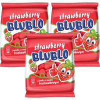 Blublo Żelki pianki o smaku truskawkowym 80 g x 3 sztuk