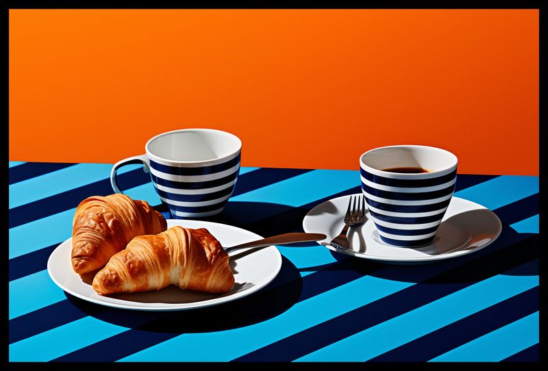 Plakat 60x40cm Croissanty zdjęcie 2