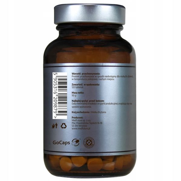 KELP EKSTRAKT 500 mg 120 tabletek - Naturalny Jod Tarczyca Skóra zdjęcie 2