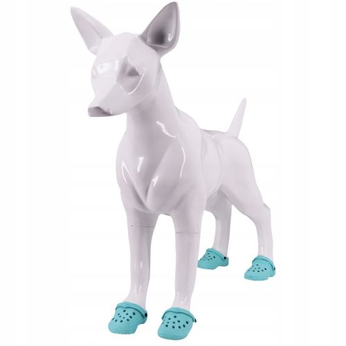 Buty KLAPKI Antypoślizgowe dla ZWIERZĄT PSÓW KOTÓW CHODAKI 1PARA NIEBIESKIE na Arena.pl