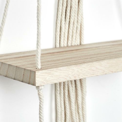 Półka Boho mała macrama beżowa na Arena.pl