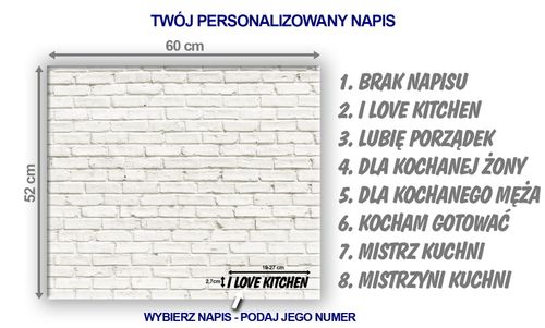 SZKLANA DESKA NA KUCHENKĘ 60x52 005A CEGŁA na Arena.pl