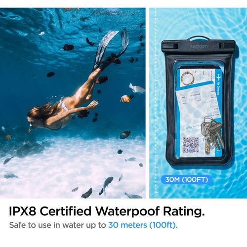 SPIGEN A601 UNIVERSAL WATERPROOF CASE BLACK na Arena.pl